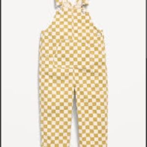 Old Navy Yellow and White Checkered Kids One Piece
